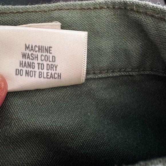 B•RTH olive cotton sateen trousers, made in USA Utility,Y2K - Picture 12 of 12